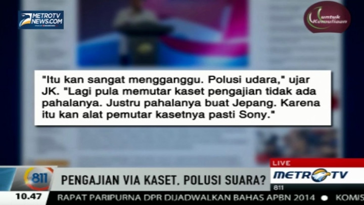 Imbauan JK Soal Aturan Pengeras Suara Masjid