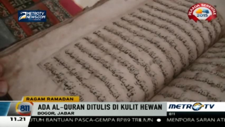 Alquran Tertua di Bogor Berbahan Kulit Hewan 
