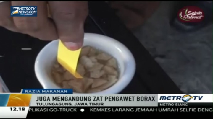 Dinkes Tulungagung Temukan Kerupuk Mengandung Borax