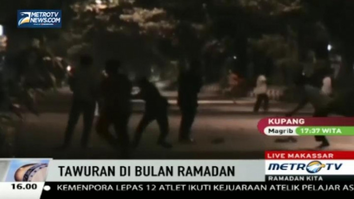 Bulan Ramadan, Tawuran Marak Terjadi di Makassar
