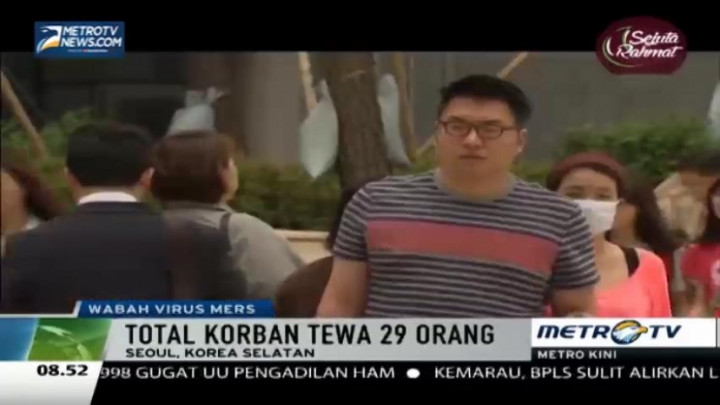 Korban Tewas Akibat Virus MERS di Korsel Capai 29 Orang