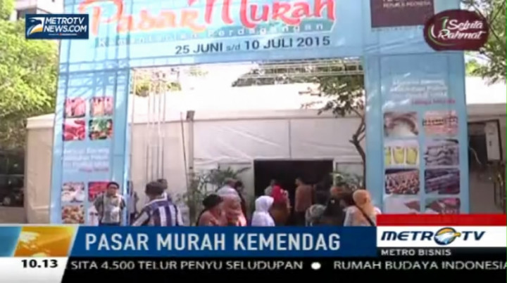 Pasar Murah Digelar di Halaman Kantor Kemendag Jakpus