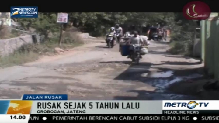 Jalur Alternatif Grobogan-Boyolali Rusak Parak