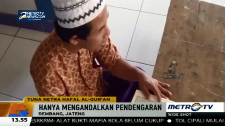 Pria Tuna Netra Ini Mampu Hafal 30 Juz