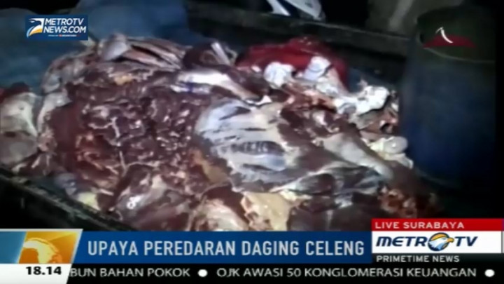 Polrestabes Surabaya Bongkar Penjualan Daging Celeng