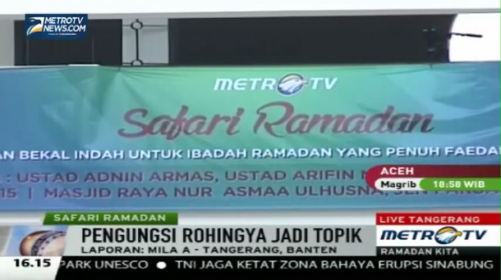 Pengungsi Rohingya Jadi Topik Kajian Ramadan di Tangerang