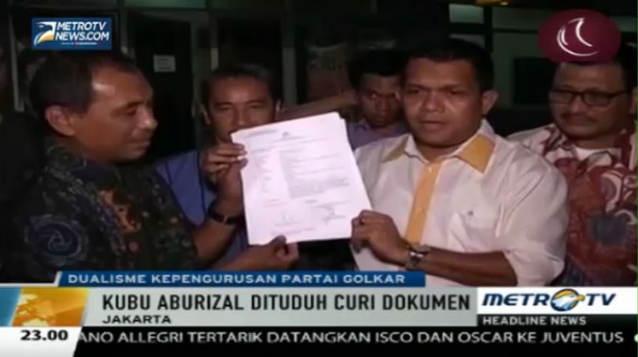 Kubu Agung Laporkan Kubu Ical Terkait Pencurian Dokumen  