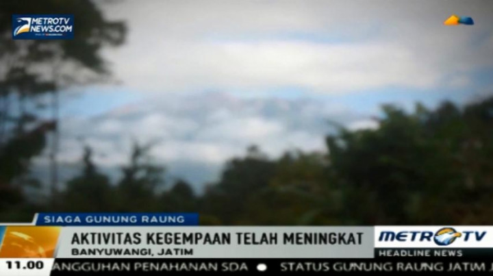 Status Gunung Raung Dinaikkan Menjadi Siaga