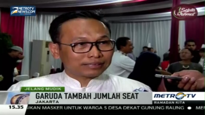 Jelang Lebaran, Garuda Indonesia Tambah Jumlah Tempat Duduk