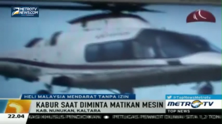  Heli Malaysia Mendarat Tanpa Izin di Sebatik 
