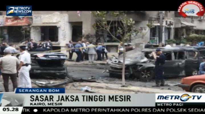 Serangan Bom Hantam Konvoi JPU Sidang Mantan Presiden Mesir