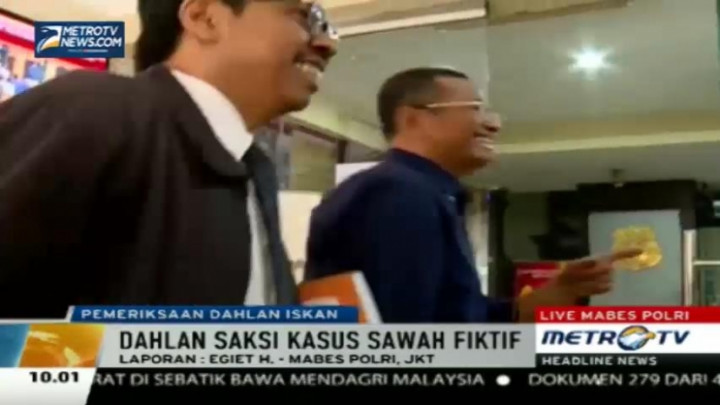 Dahlan Iskan Diperiksa Bareskrim Terkait Kasus Korupsi Cetak Sawah