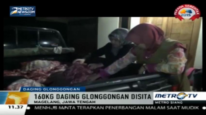 Petugas Sita 160 Kg Daging Glonggongan di Magelang 