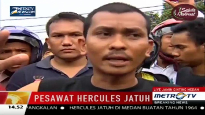 Saksi: Pesawat Oleng Sebelum Jatuh