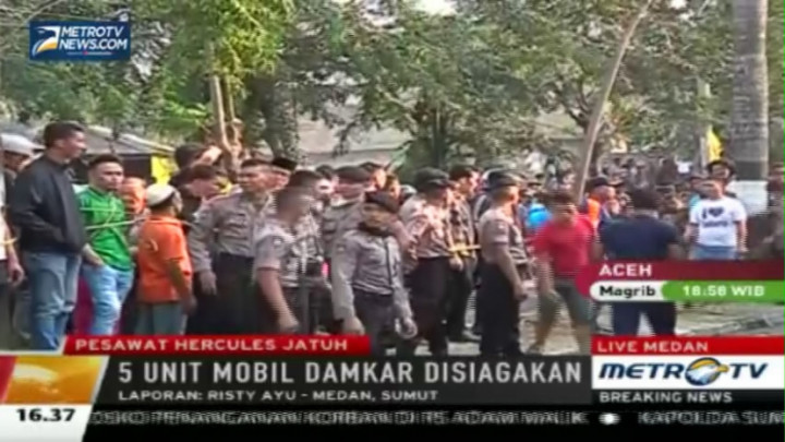 Lokasi Jatuhnya Hercules Mulai Disterilkan 