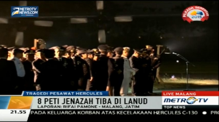 Delapan Korban Jatuhnya Hercules Tiba di Malang