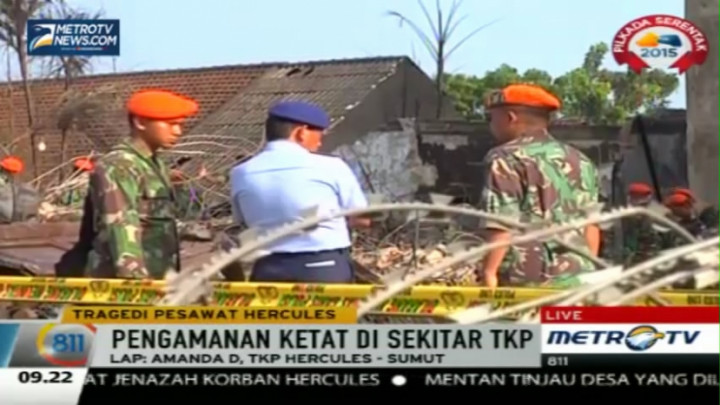 Cari Sisa Amunisi, Tim Evakuasi Sisir Lokasi Jatuhnya Hercules