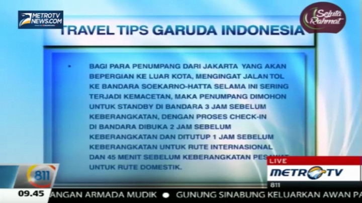 Tips Mudik Menggunakan Pesawat