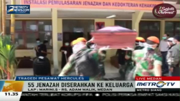 60 Jenazah Korban Hercules Telah Teridentifikasi