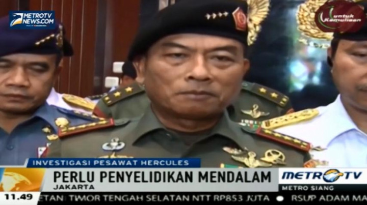 TNI AU Belum Dapat Publikasikan Hasil Investigasi Jatuhnya Hercules C 130