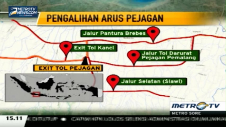 Urai Kemacetan Arus Pejagan, Polisi Buat Skema Rekayasa Lalin
