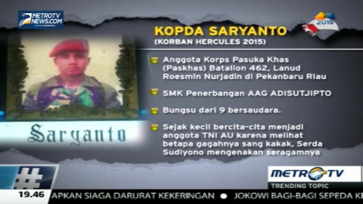 Bernasib Sama, Kakak Beradik Tewas dalam Kecelakaan Hercules