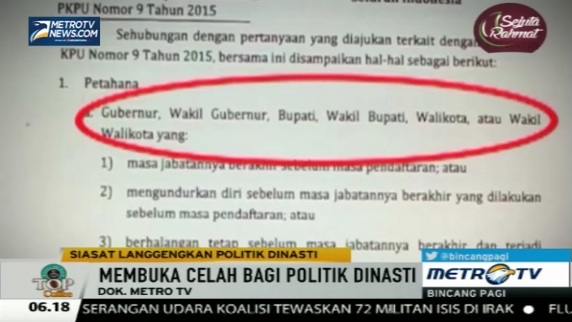 Siasat Langgengkan Politik Dinasti (1)