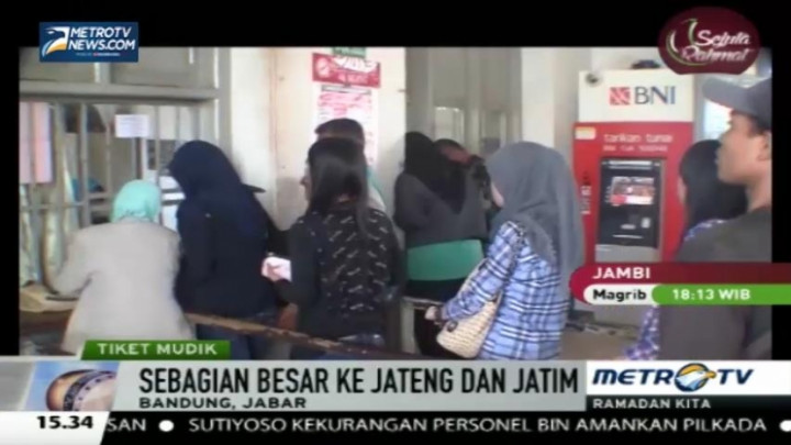 Tiket KA Mudik di Stasiun Padalarang Ludes Terjual