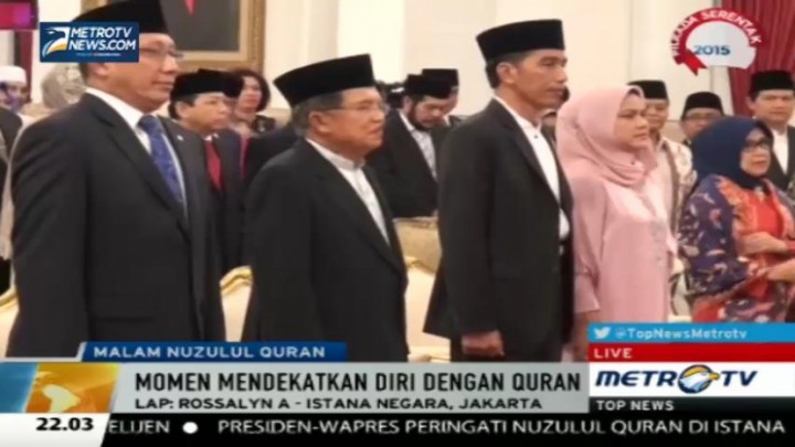 Presiden Jokowi Gelar Malam Nuzulul Quran di Istana Negara 
