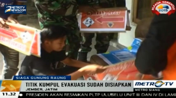 Tim Gabungan Lakukan Pemetaan Jalur Evakuasi Terkait Status Gunung Raung