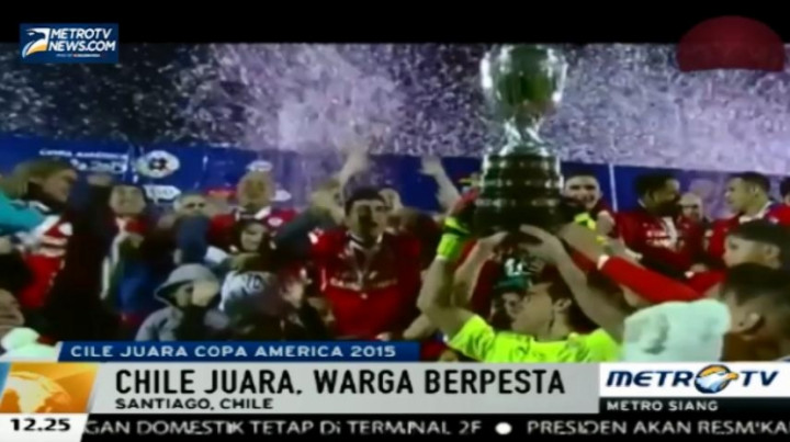 Lewat Drama Adu Penalti, Cile Juara Copa America 2015