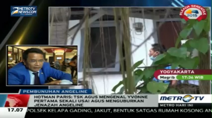 Hotman: Agus Pertama Bertemu Yvonne Setelah Menguburkan Angeline 