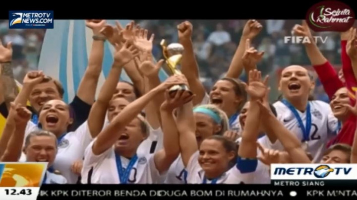 Amerika Serikat Juara Piala Dunia Wanita 2015