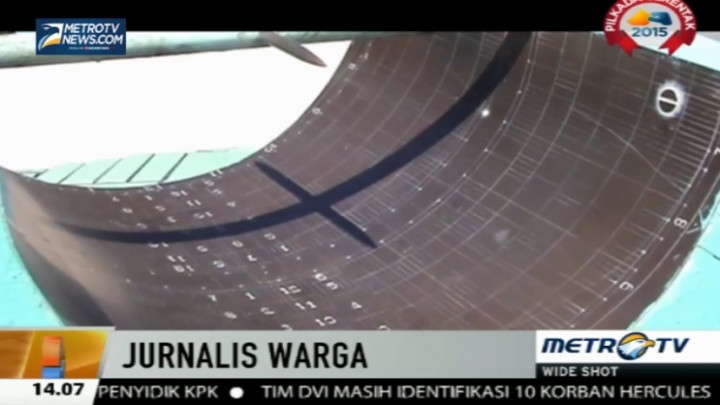 Tersentuh Digital, Jam Matahari Masjid Agung Solo Tersingkir