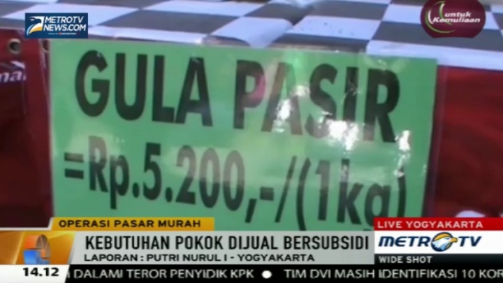 Tak Hanya Sembako, Hasil Usaha Warga Juga Dijual di Operasi Pasar Murah