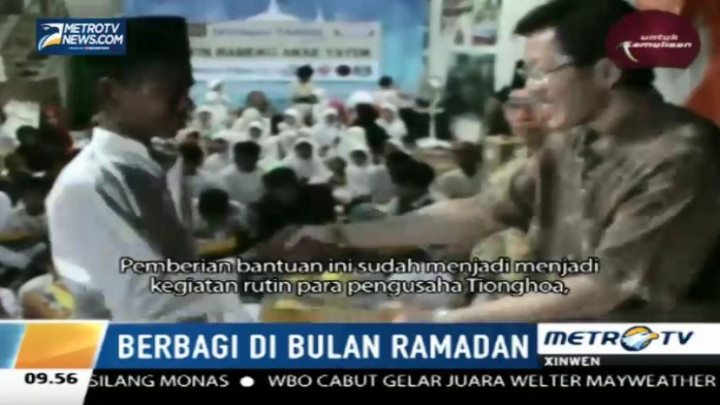 Muslim Tiongkok di Jakarta Gelar Buka Bersama Anak Yatim