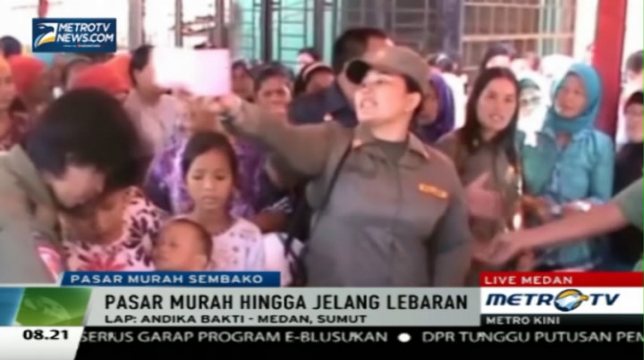 Pasar Murah Ramadan di Deli Serdang Diserbu Warga  