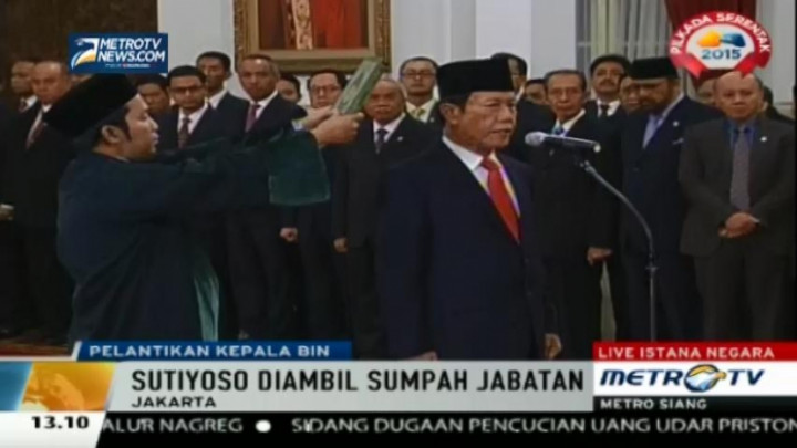 Sutiyoso Resmi Dilantik sebagai Kepala BIN