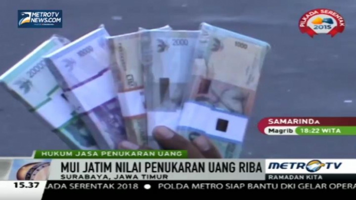 MUI Jatim: Jasa Penukaran Uang Receh Hukumnya Riba