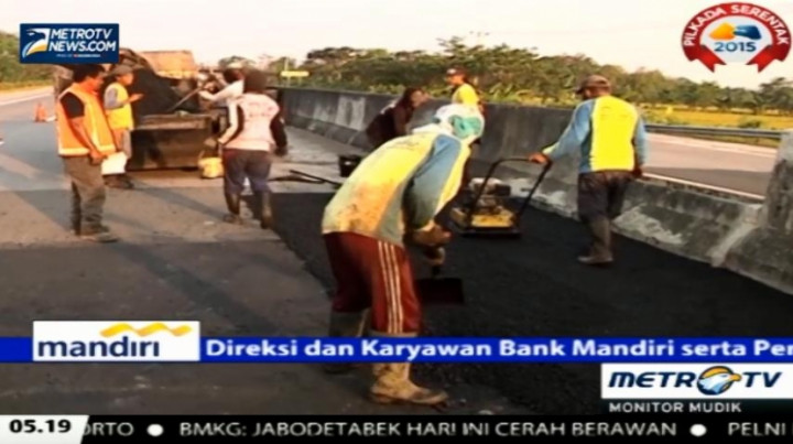 Hingga Kini Tol Kanci-Pejagan Masih dalam Perbaikan