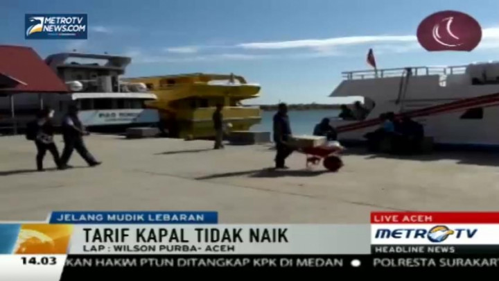 Tarif Kapal di Pelabuhan Ulee Lheue Dipastikan Takkan Naik