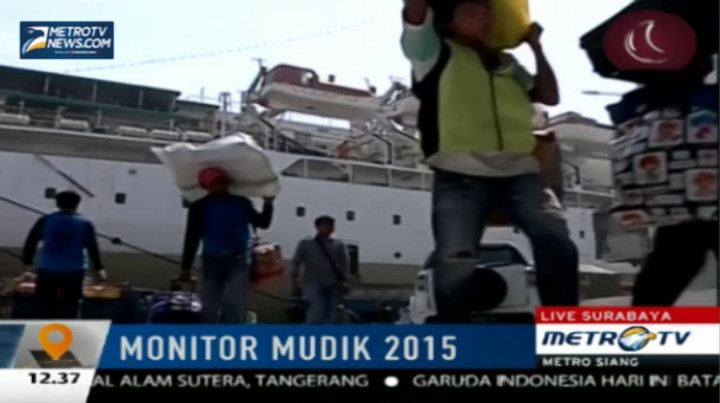 Jumlah Pemudik Tujuan Surabaya Meningkat 100 Persen 