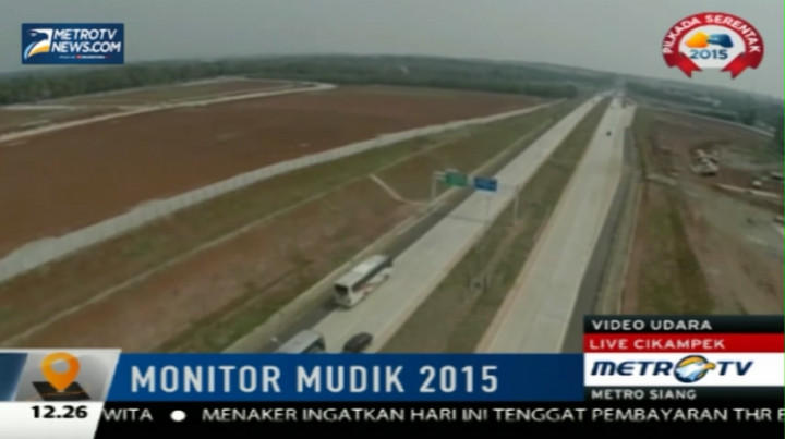 Jelang Lebaran, Arus Lalin di Cikampek Masih Lancar