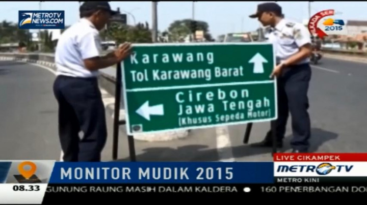 Monitor Mudik di Cikampek, Karawang, dan Nagreg