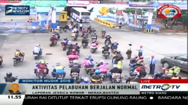 Aktivitas Mudik di Pelabuhan Merak Terpantau Ramai Lancar