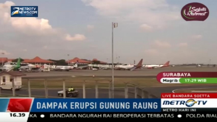 Gunung Raung Erupsi, Bandara Blimbingsari dan Ngurah Rai Ditutup Kembali