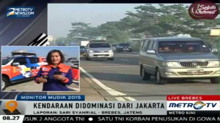 Volume Kendaraan Pemudik di Tol Pejagan Mulai Meningkat