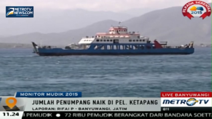 48 Armada Kapal di Pelabuhan Ketapang Siap Angkut Pemudik