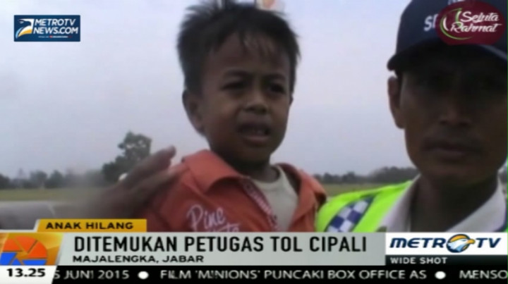 Anak Hilang di Rest Area Tol Cipali