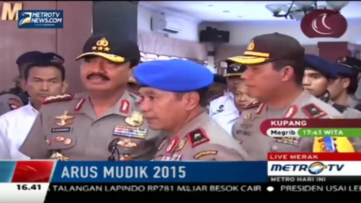 Wakapolri Tinjau Langsung Arus Mudik di Pelabuhan Merak